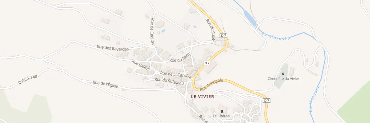 Plan du 83 Le Barry au Vivier