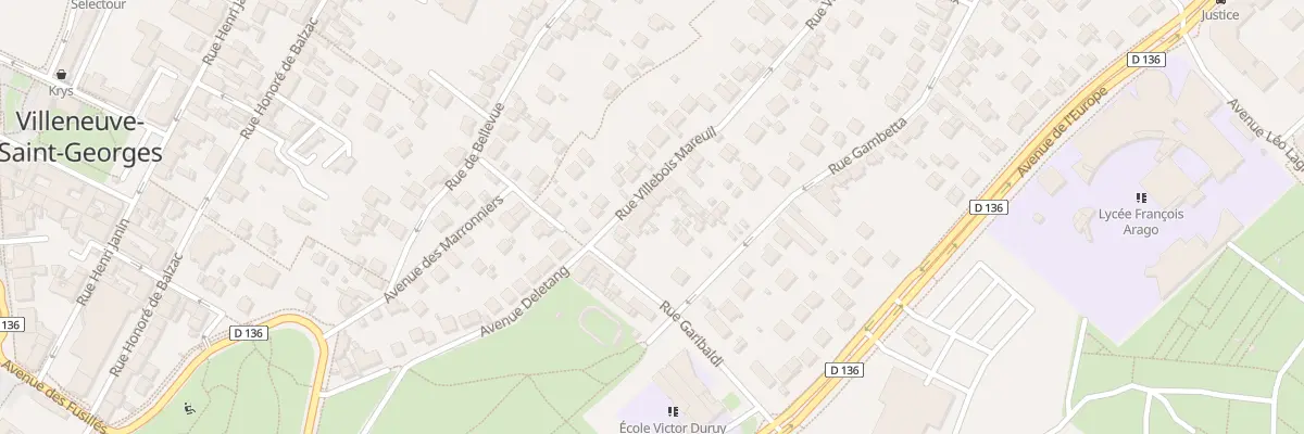 Plan du 12 Rue Villebois Mareuil à Villeneuve-Saint-Georges