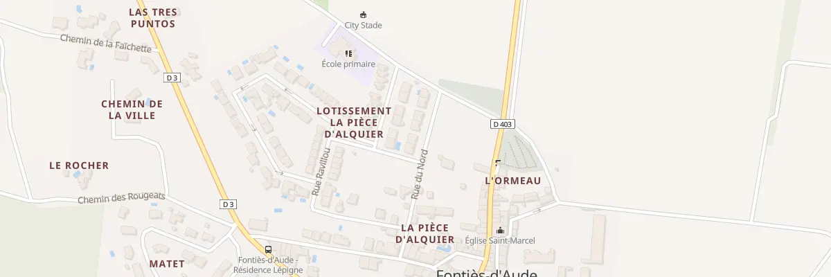 Plan du 21 Rue du Nord à Fontiès-d’Aude