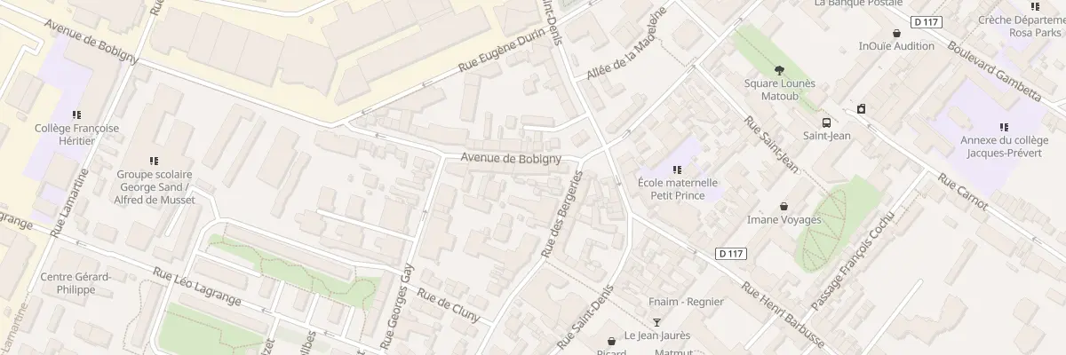 Plan du 7B Av de Bobigny à Noisy-le-Sec