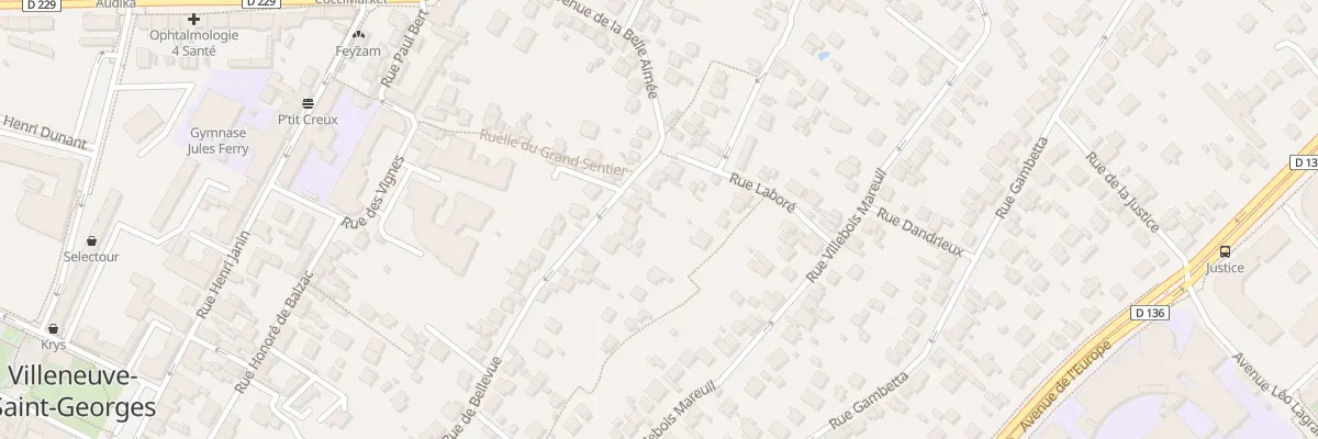 Plan du 30 Rue de Bellevue à Villeneuve-Saint-Georges