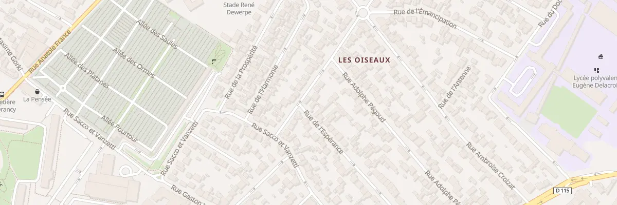 Plan du 12 Rue Grosperrin à Drancy