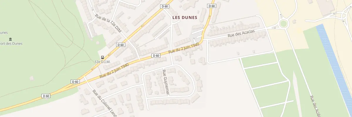 Plan du 1098 Rue du 2 Juin 1940 à Leffrinckoucke