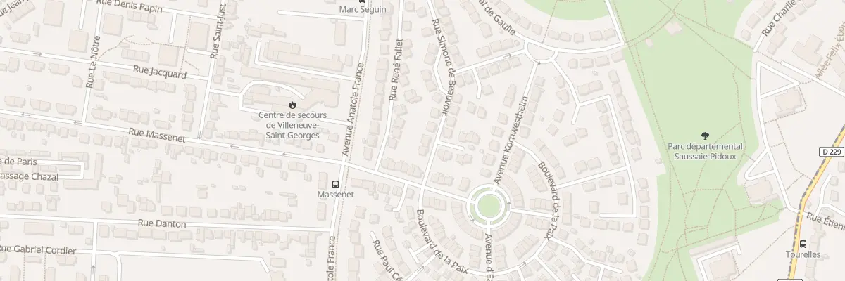 Plan du 21 Rue Simone de Beauvoir à Villeneuve-Saint-Georges