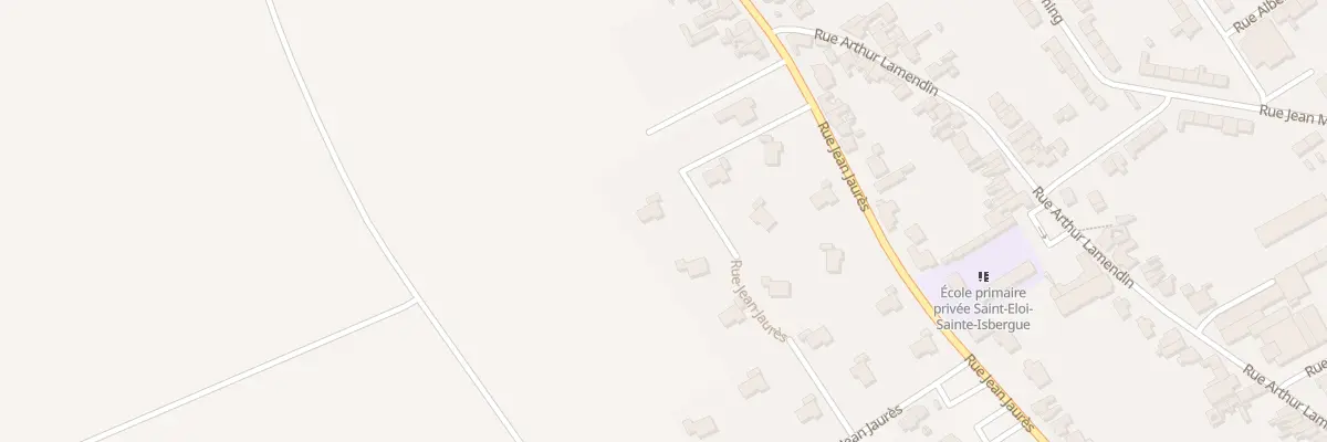Plan du 92 Rue Jean Jaures (Molinghem) à Isbergues