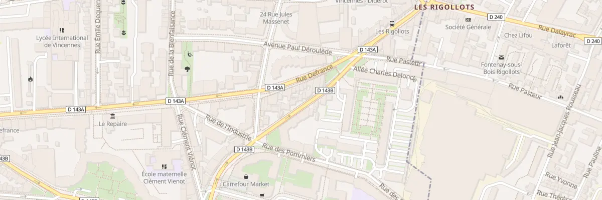 Plan du 27 Rue Félix Faure à Vincennes