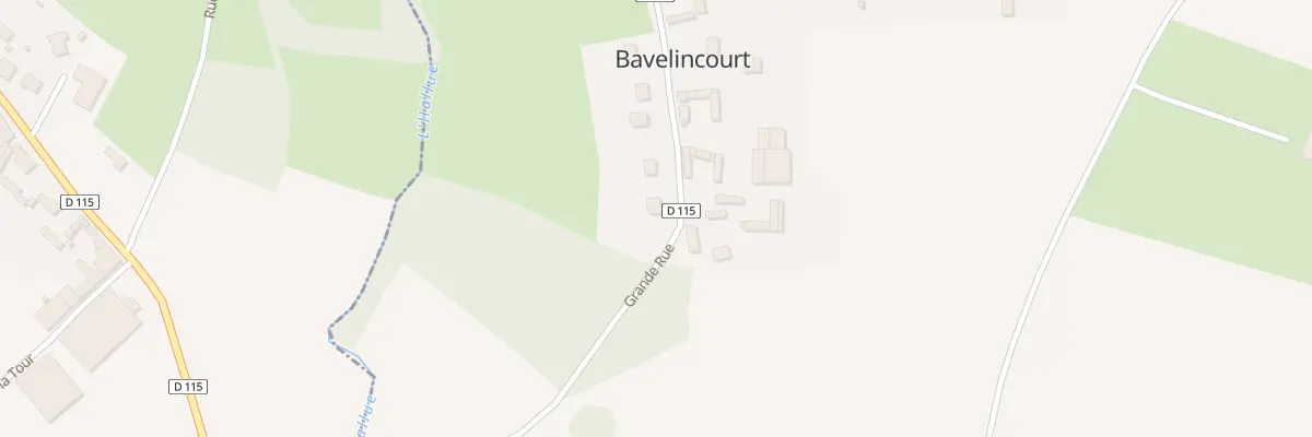 Plan du 2 Gr Grande Rue à Bavelincourt