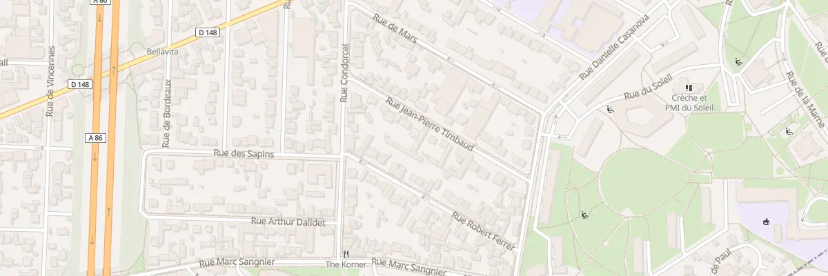 Plan du 14 Rue Jean-Pierre Timbaud à Maisons-Alfort