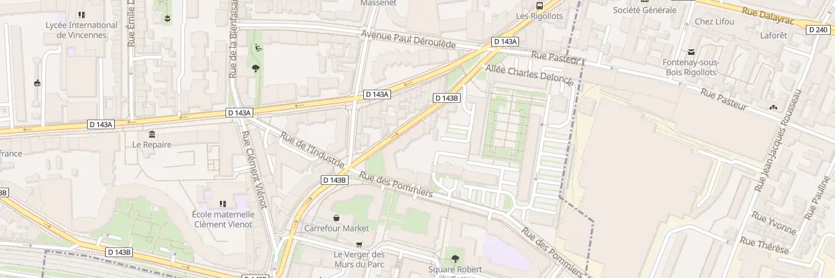 Plan du 10 Rue Félix Faure à Vincennes