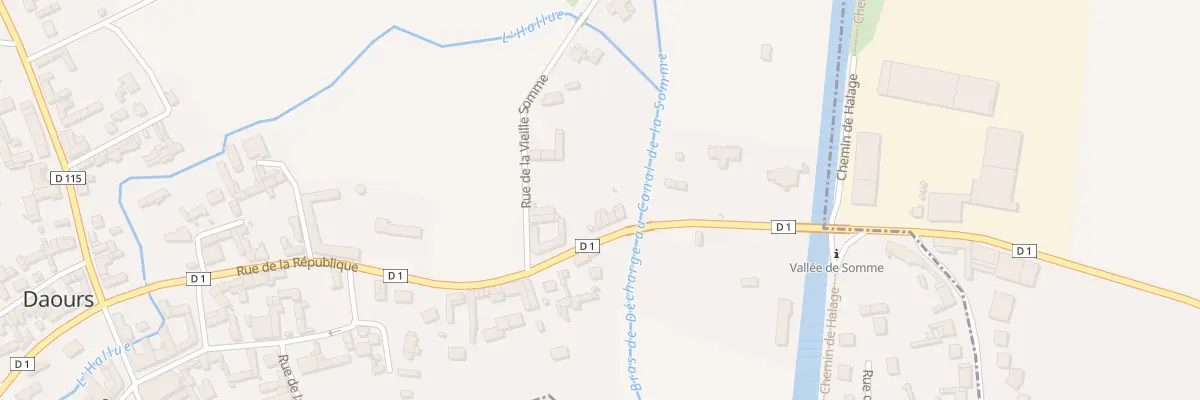 Plan du 21 Rue de la République à Daours