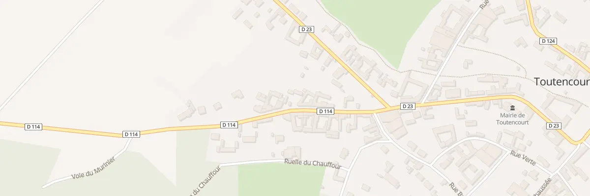 Plan du 8 Rue du Chemin Vert à Toutencourt