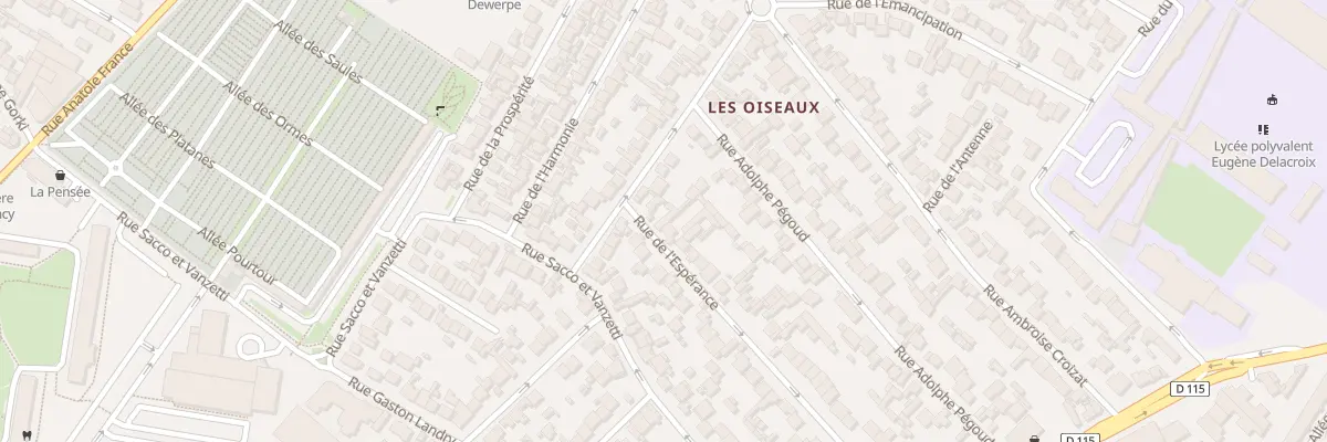 Plan du 5 Rue De L’Esperance à Drancy