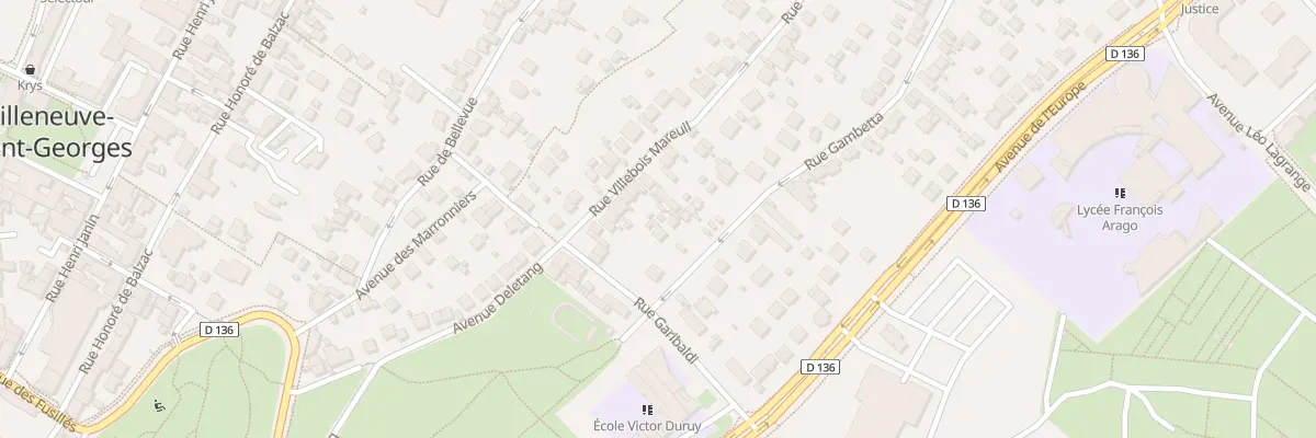 Plan du 16 Rue Villebois Mareuil à Villeneuve-Saint-Georges
