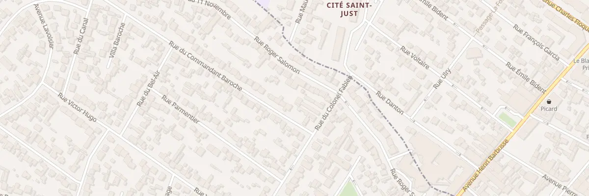 Plan du 12 Rue du Cdt Baroche à Drancy