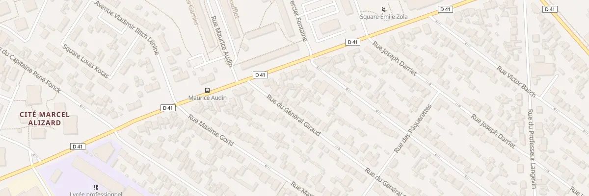 Plan du 136 Rue du Gen Giraud au Blanc-Mesnil