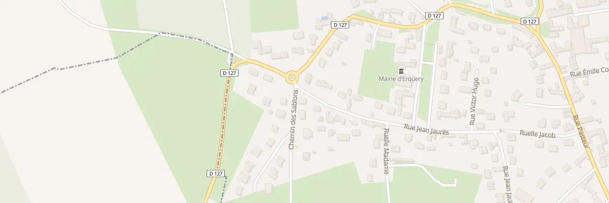 Plan du 1 Rue Jean Jaurès à Erquery