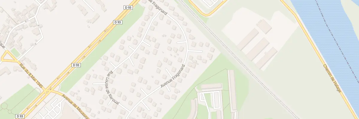 Plan du 52 Av Fragonard à Évry-Courcouronnes