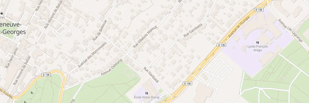 Plan du 5A Rue Gambetta à Villeneuve-Saint-Georges