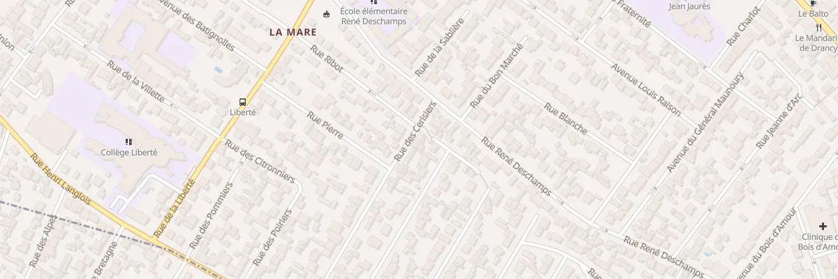 Plan du 5 Rue Des Cerisiers à Drancy