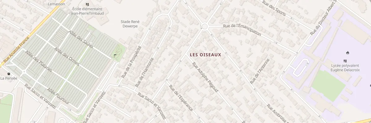 Plan du 2 Rue Pegoud à Drancy