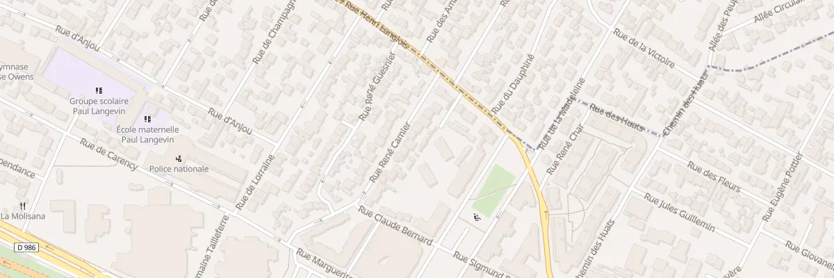 Plan du 64 Rue Rene Camier à Bobigny