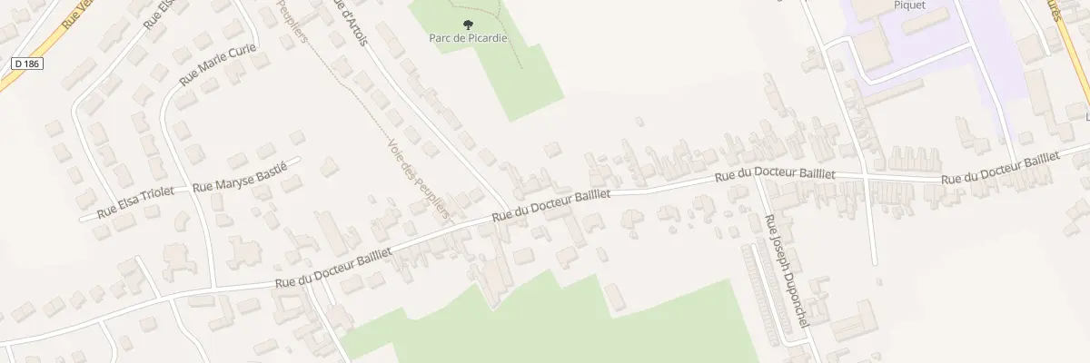 Plan du 463 Rue du Docteur Bailliet à Isbergues