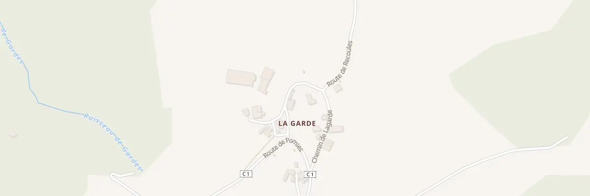 Plan du 5226 Lagarde à Sénergues