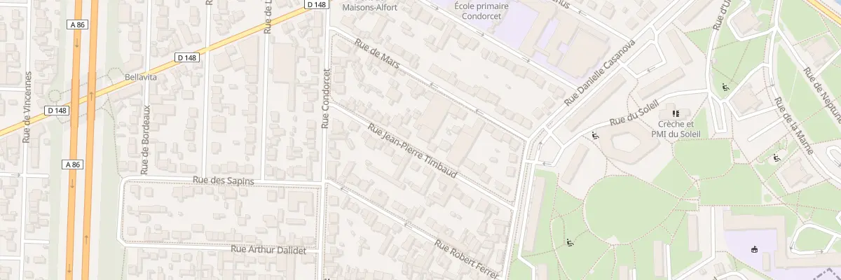 Plan du 17 Rue Jean-Pierre Timbaud à Maisons-Alfort
