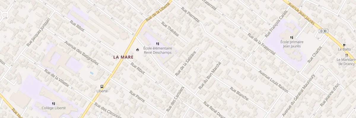 Plan du 16 Rue De La Sabliere à Drancy