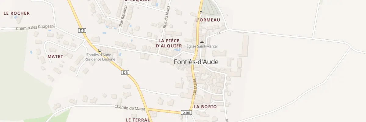 Plan du 74A Le Moulin de l’Huile à Fontiès-d’Aude
