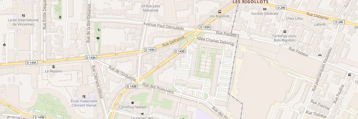 Plan du 16 Rue Félix Faure à Vincennes