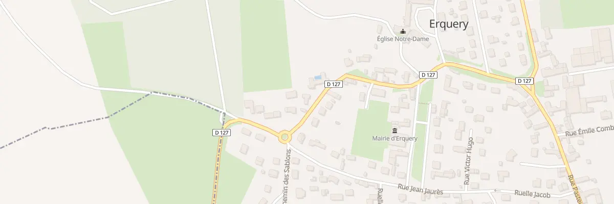 Plan du 2 Rue de la République à Erquery