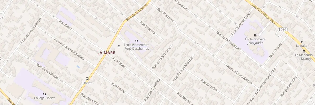 Plan du 14 Rue De La Sabliere à Drancy