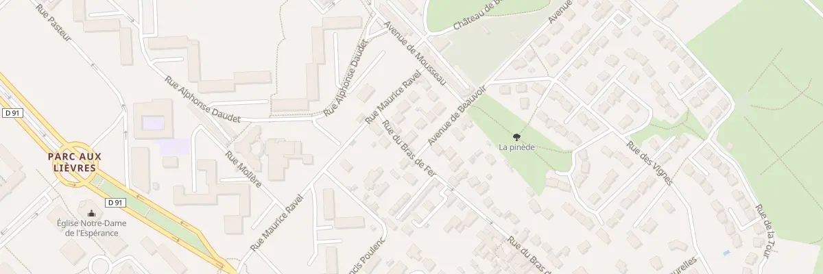 Plan du 28 Av de Beauvoir à Évry-Courcouronnes