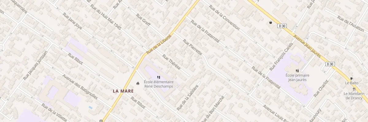 Plan du 11 Rue Therese à Drancy