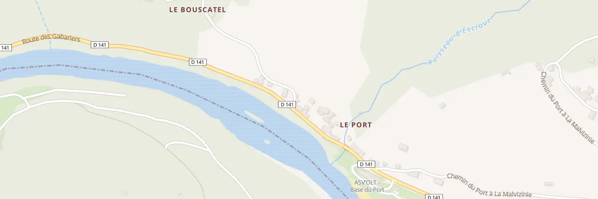 Plan du 6015 Le Port à Vieillevie