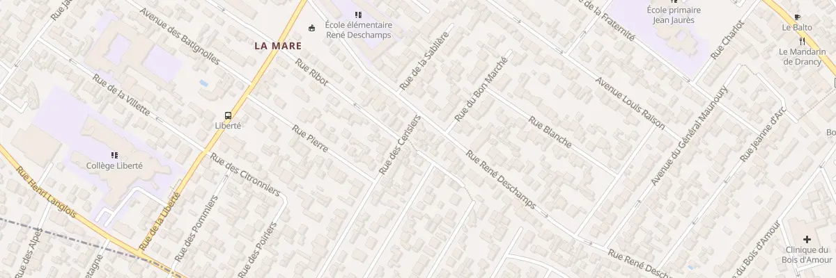 Plan du 3 Rue Des Cerisiers à Drancy
