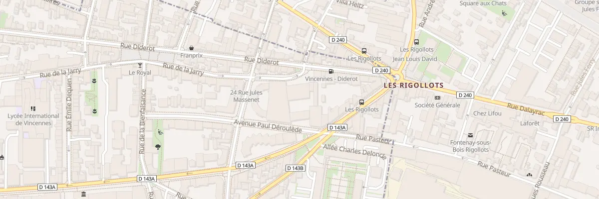 Plan du 202 Rue de la Jarry à Vincennes