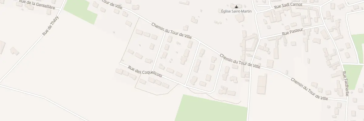 Plan du 6 Rue des Coquelicots à Gentelles