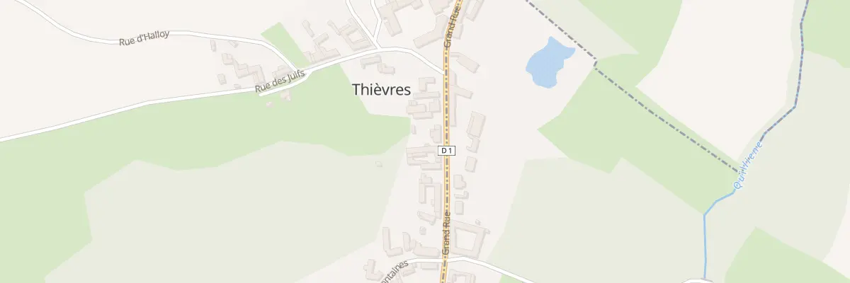 Plan du 12 Gr Grand Rue à Thièvres