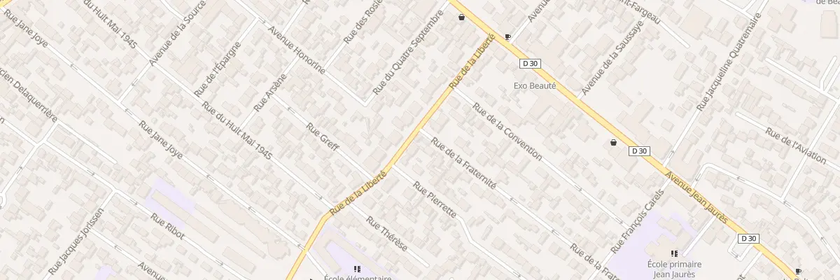 Plan du 2 Rue De La Fraternite à Drancy