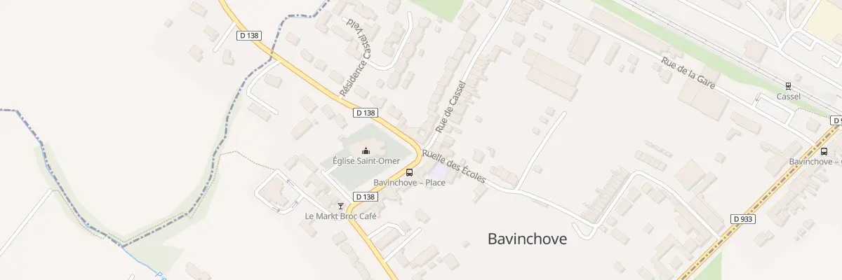 Plan du 1 Rue des Fleurs à Bavinchove