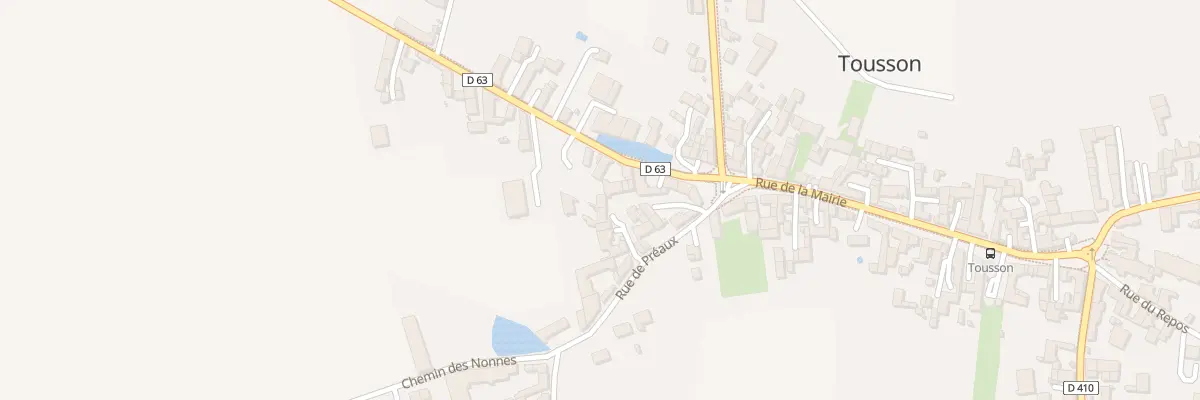 Plan du 12 Rue de Preaux à Tousson