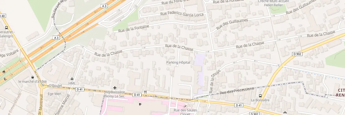Plan du 66 Rue de la Chasse à Noisy-le-Sec