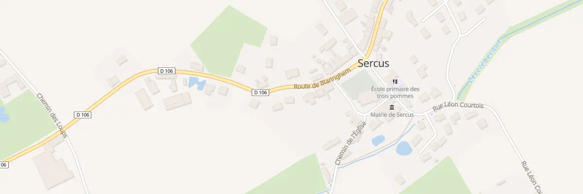 Plan du 127 Rte de Blaringhem à Sercus