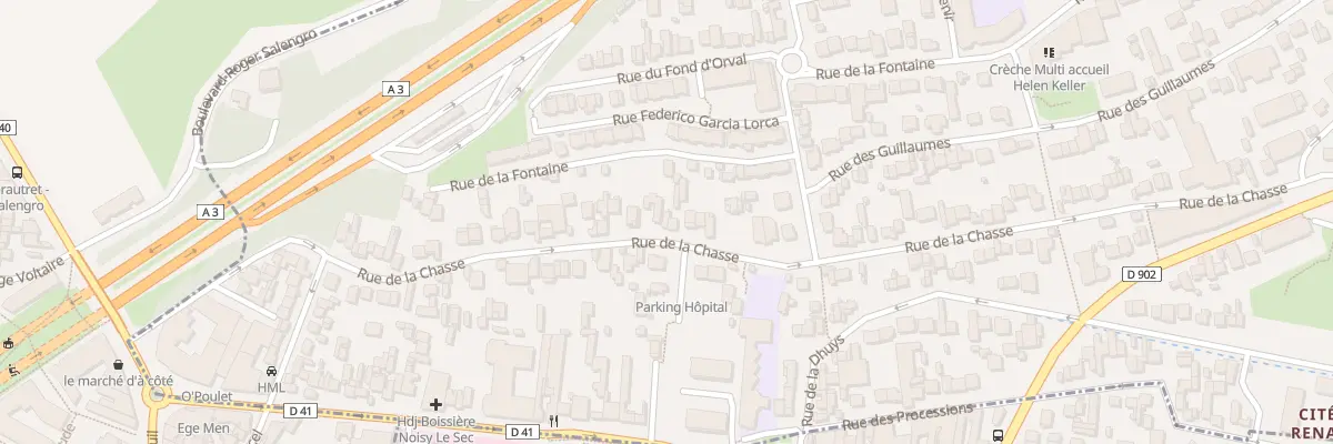 Plan du 79 Rue de la Chasse à Noisy-le-Sec