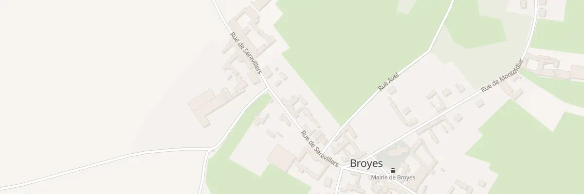 Plan du 12 Rue de Sérévillérs à Broyes