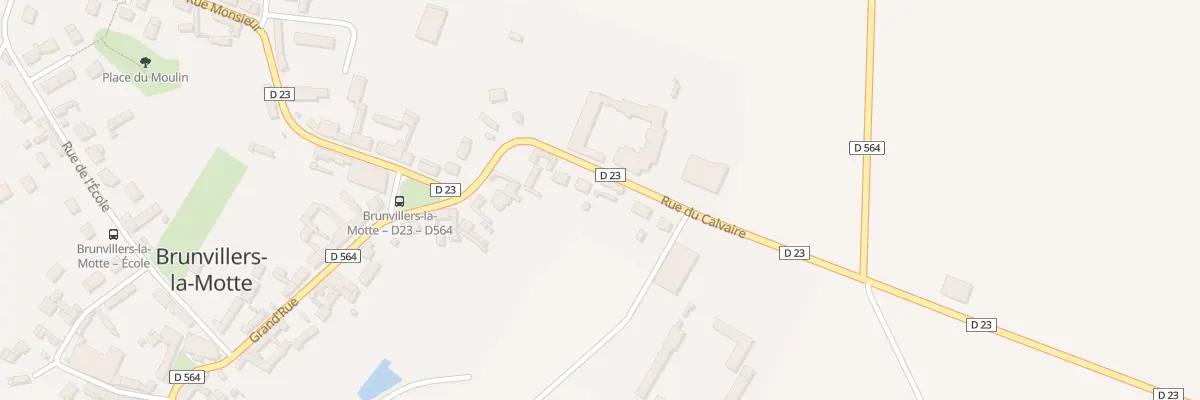 Plan du 124 Rue du Calvaire à Brunvillers-la-Motte