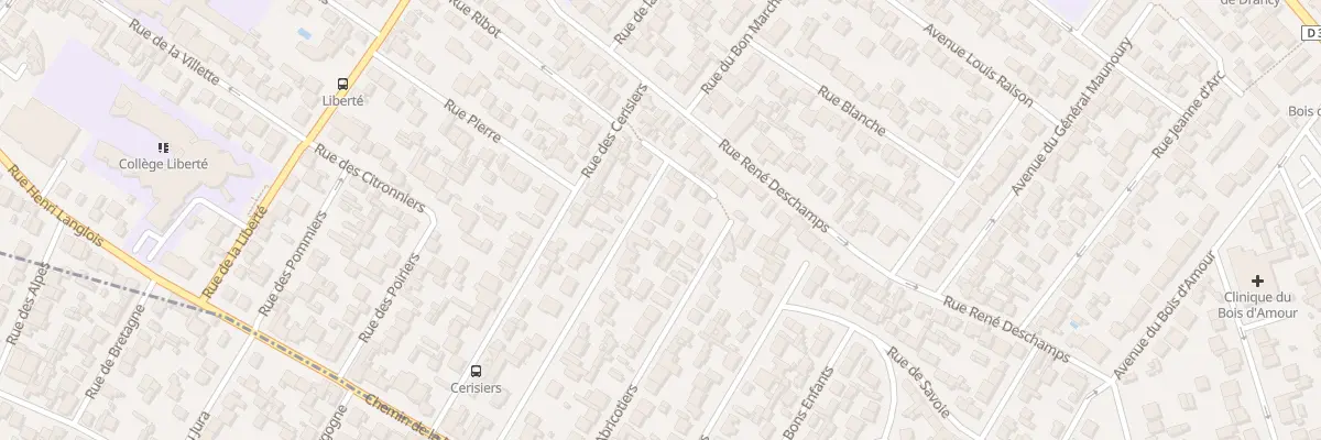 Plan du 7 Rue Des Pruniers à Drancy