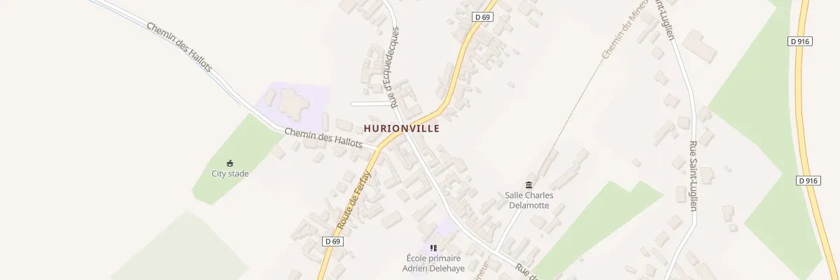 Plan du 2 Rte de Burbure Hurionville à Lillers